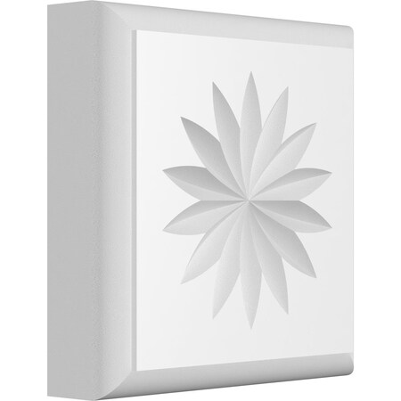 Ekena Millwork Standard Sedgwick Flower Rosette With Rounded Edge, 3"W x 3"H x 3/4"P ROSP030X030X075SDG11